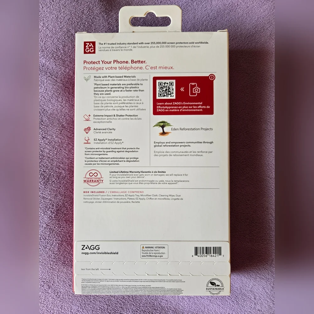 ZAGG InvisibleShield Fusion Eco Screen Protector for Samsung Galaxy ZFold4 New
